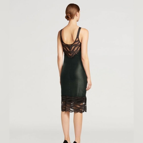 WOLFORD Esmeralda size xs black on black dress - Picture 1 of 5